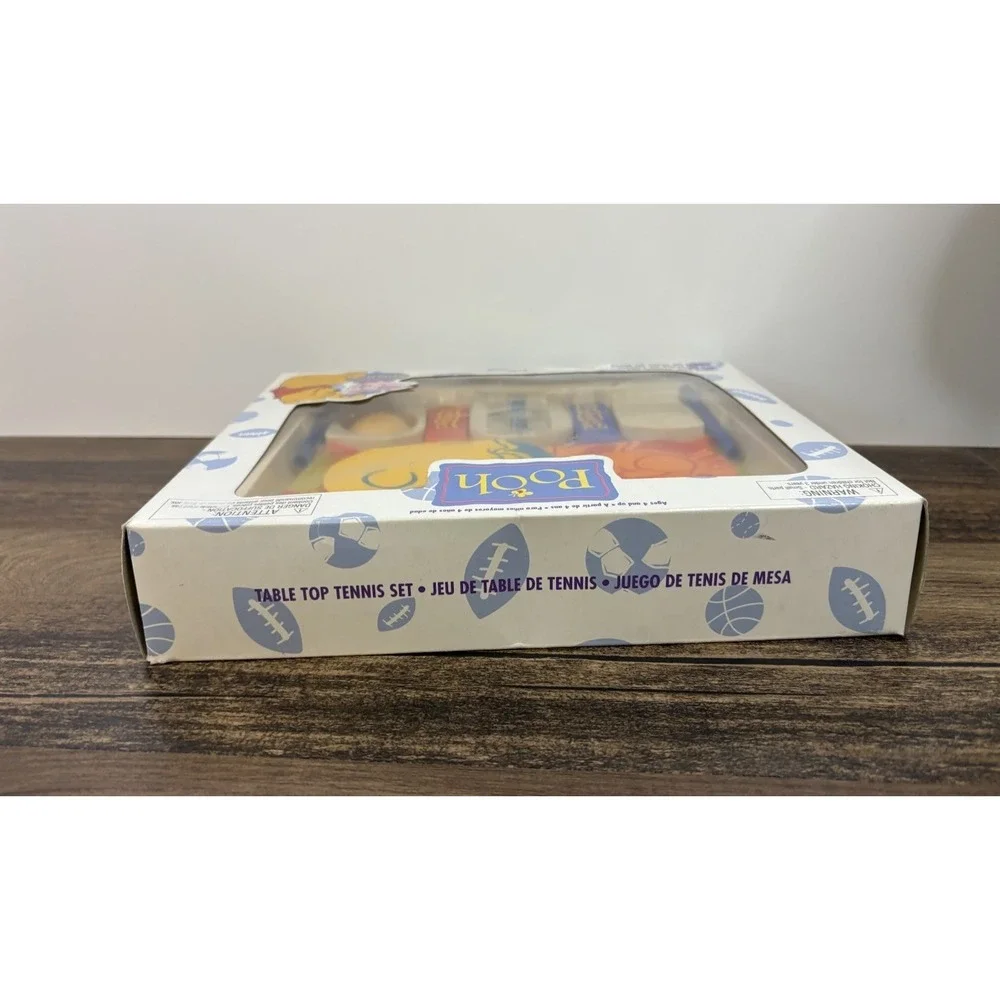 Vintage Winnie the Pooh Table Top Tennis Game Paddles Ball Net New Open Box